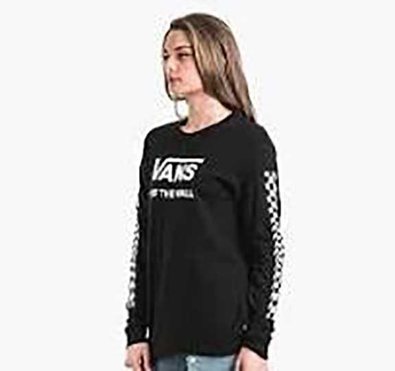 Жіночий лонгслів Vans Warped Fun Tee Black, (р. S)