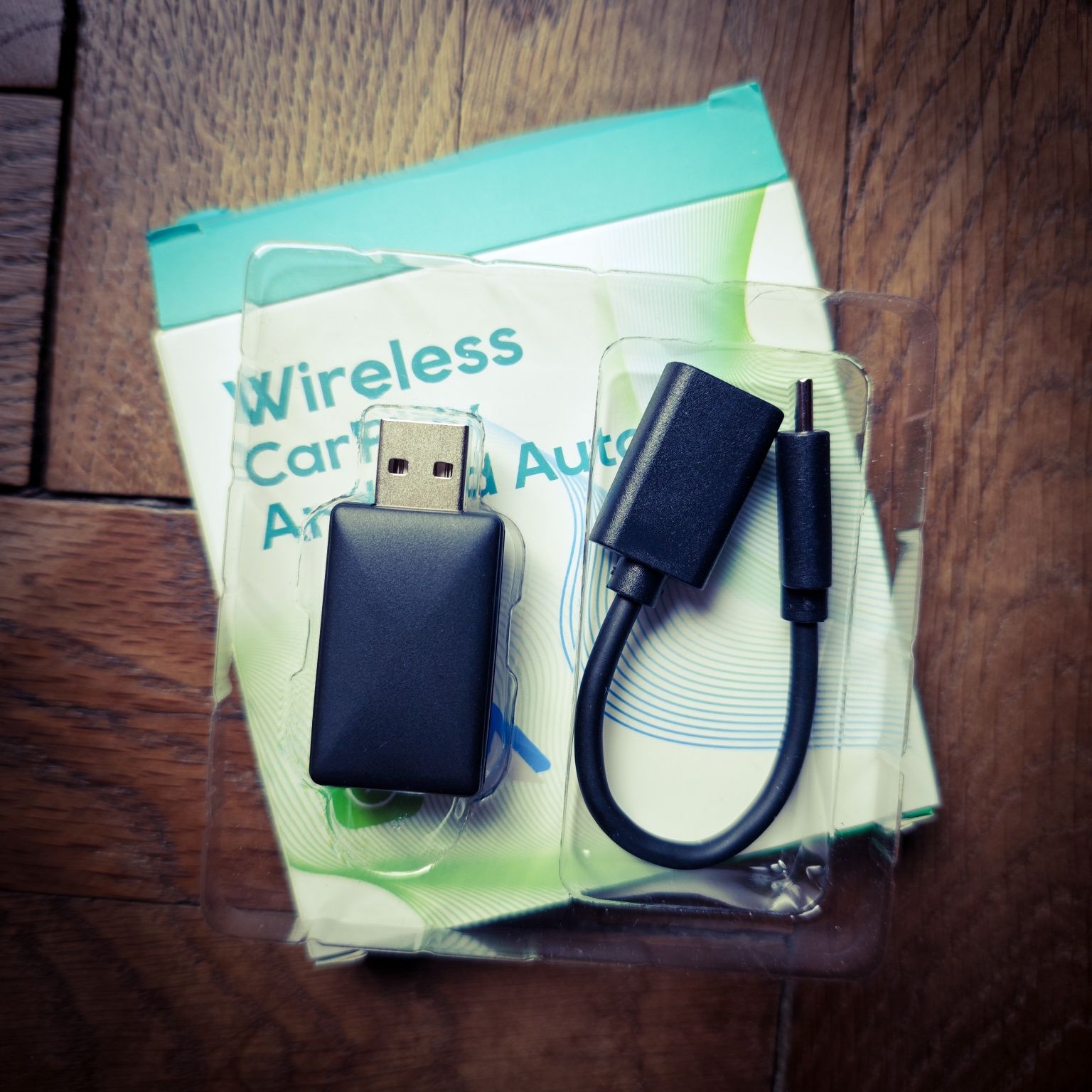 Бездротовий адаптер Carplay Android Auto Wireless Smart Dongle 2in1