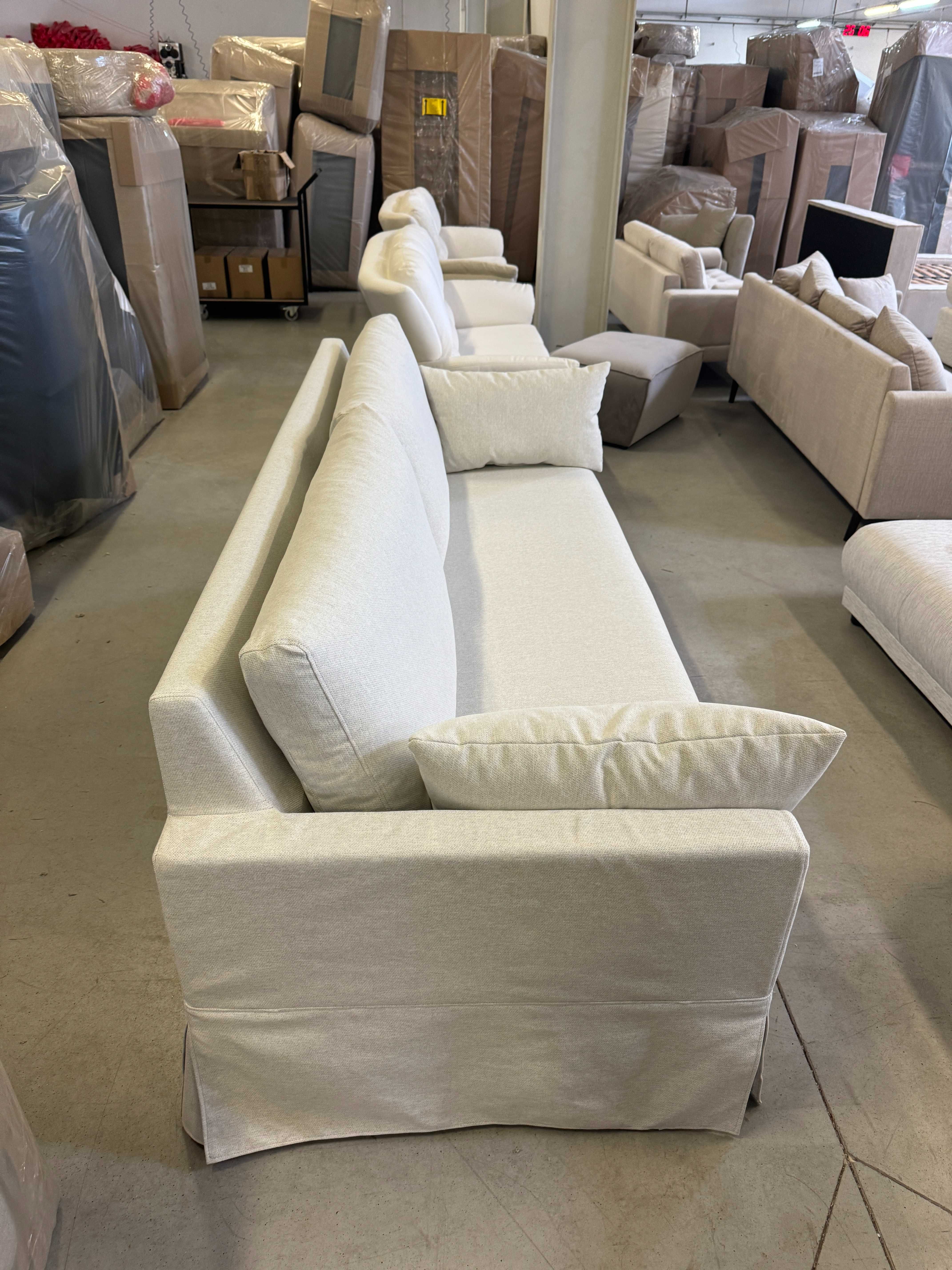 Sofa Paphos, plecionka beż, zdejmowany pokrowiec, DARMOWA DOSTAWA!