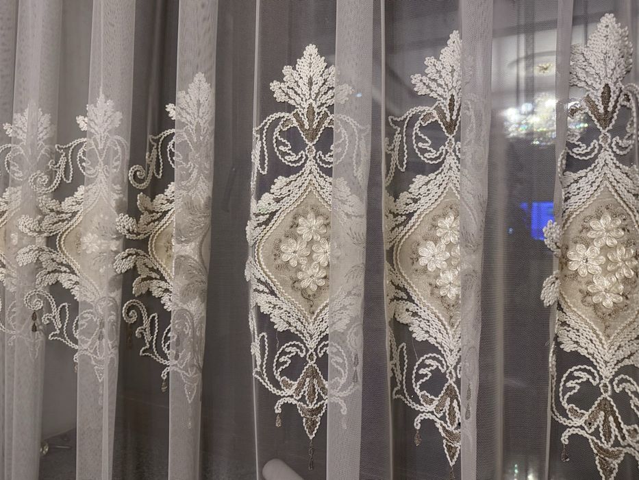 2 Комплекти  гардини та тюль на 2 вікна