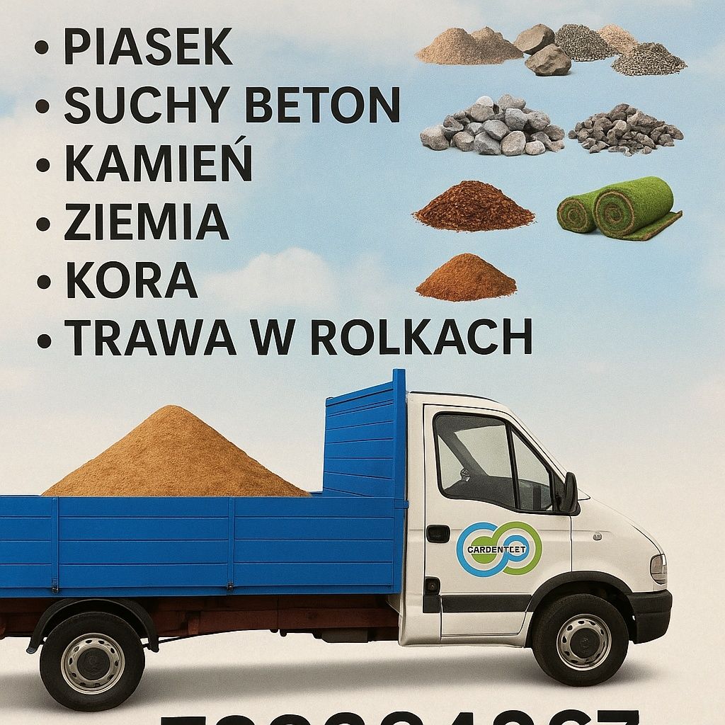 Transport, ziemia, piasek, żwir i t.d