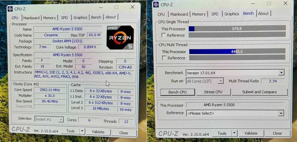 Потужний ігровий ПК на ГАРАНТІЇ RYZEN 5500 RX 6600 16ГБ NVME 512