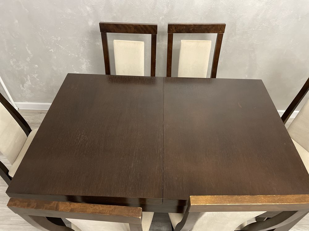 Stól z 6 krzeslami + 2 krzesla w gratisie!!!