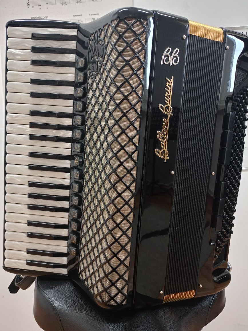 Akordeon 120 basów Ballone Burini z Casotto!