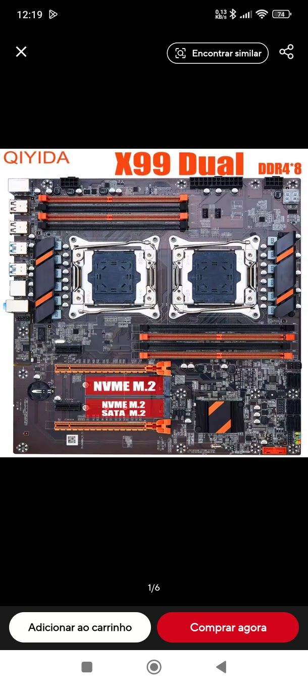 Placa mãe x99 nova