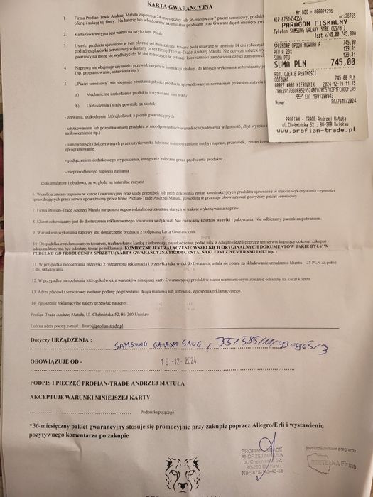 Samsung s10e jak nowy na gwarancji komplet