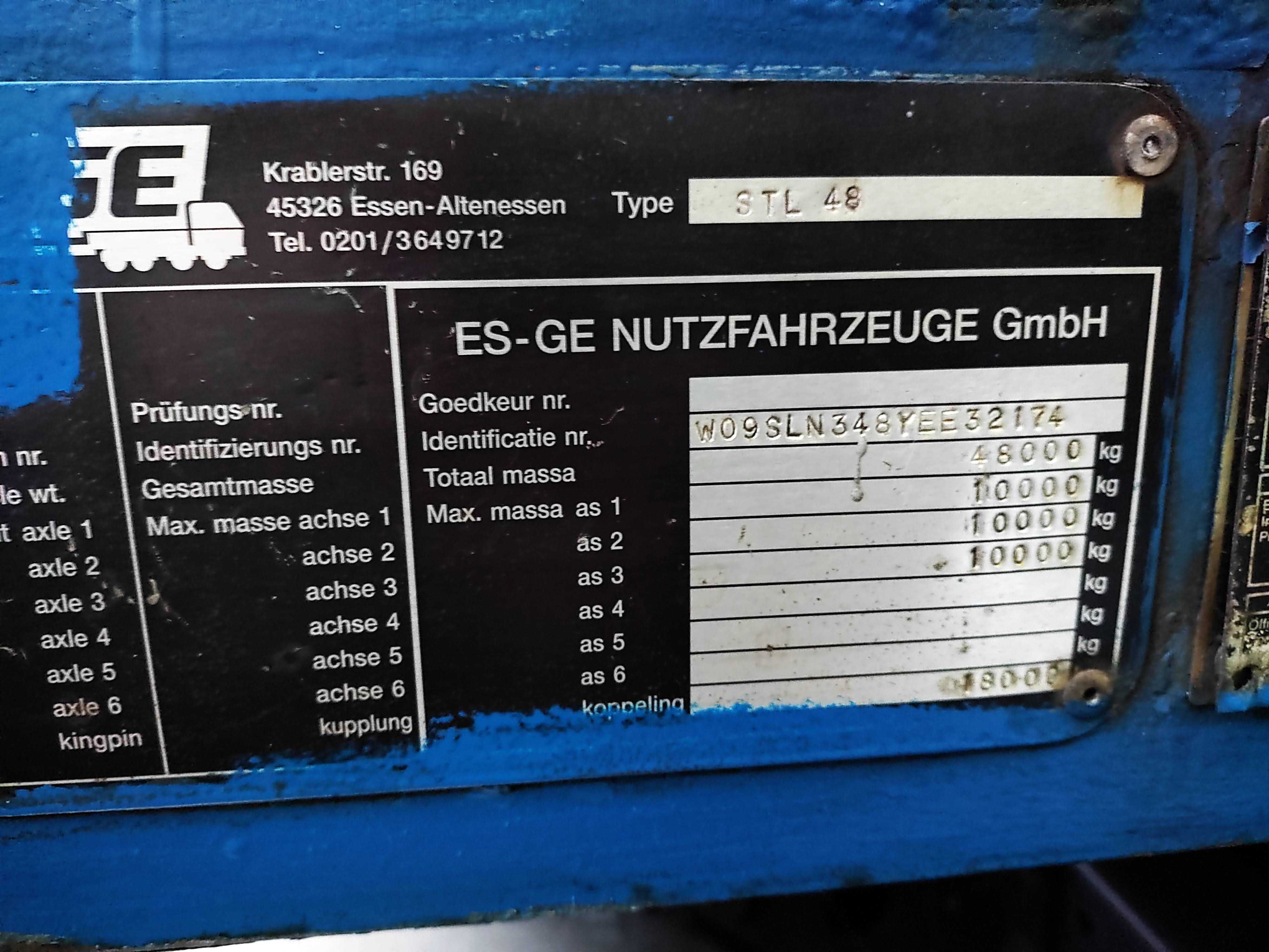 Naczepa niskopodwoziowe semi ES-GE rozciagana