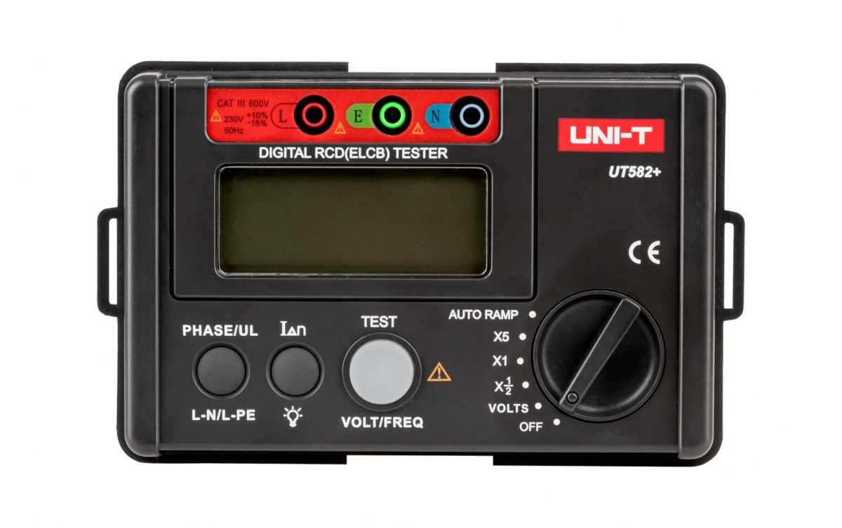 cyfrowy tester wyłączników rcd uni-t ut582+