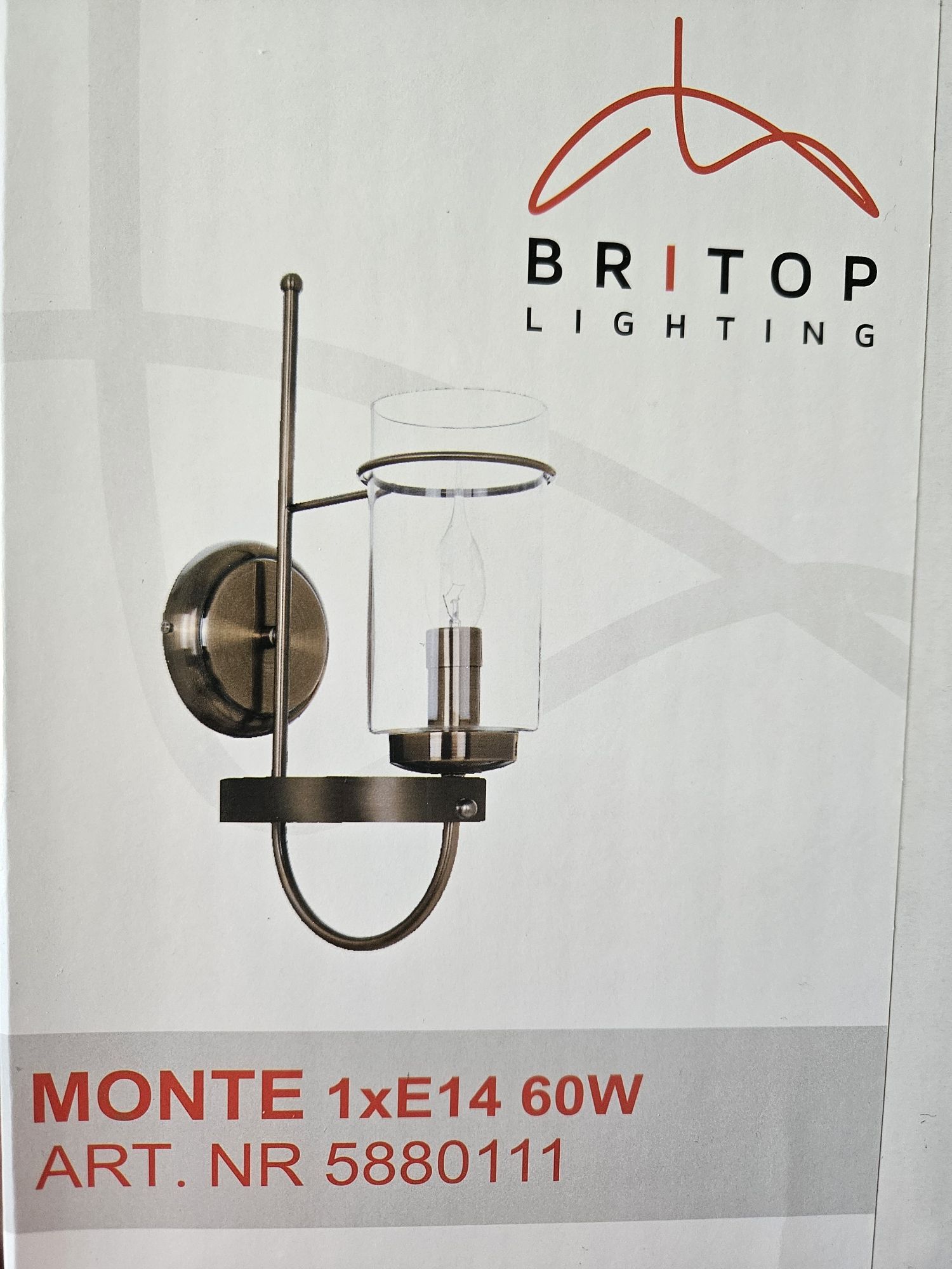 Kinkiet złoty patynowany. Model: Britop MONTE (2 sztuki)
60 zł