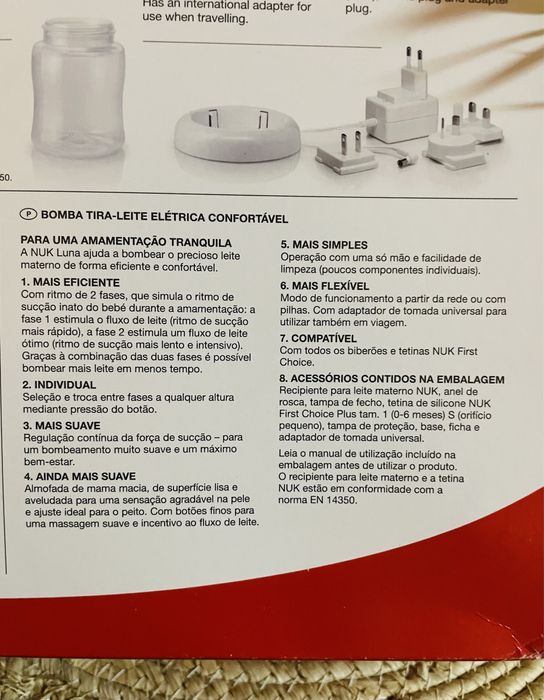 Bomba Elétrica NUK Luna