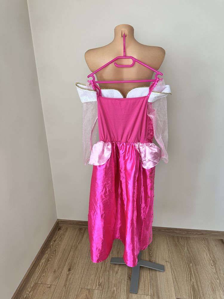 Strój na bal przebierańców śpiąca królewna Aurora Disney 122-128 cm