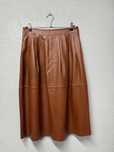 Спідниця шкіряна Via Masini 80 Firenze size 46 міді