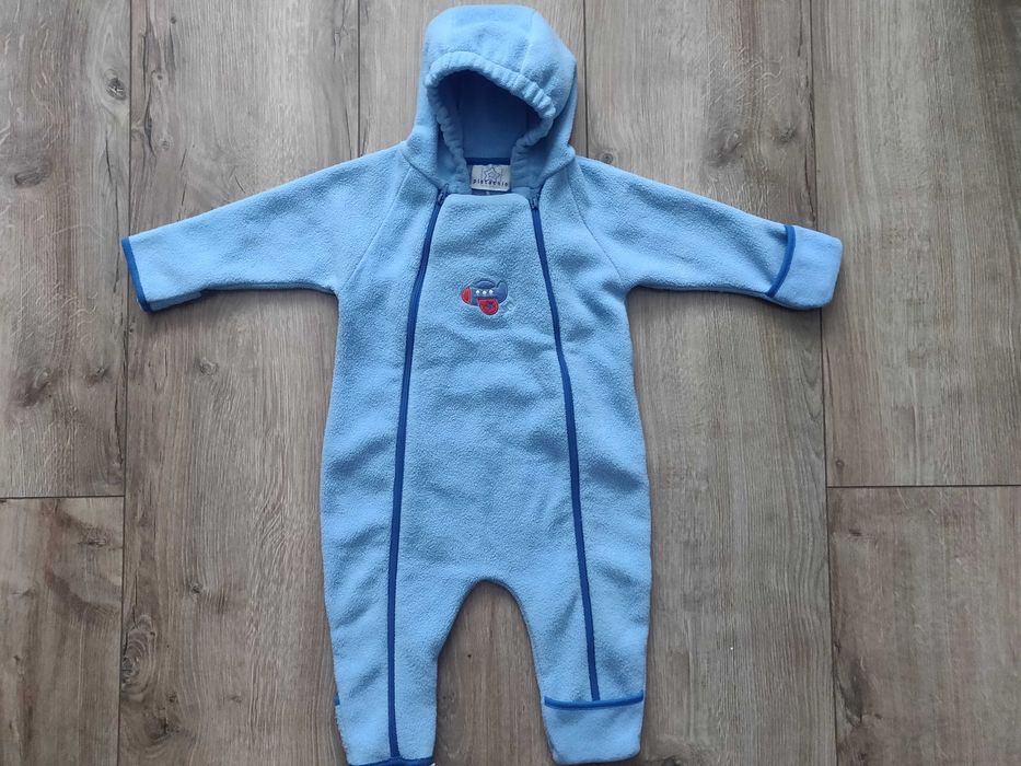 Флисовый человечек - пижама Pistachio на 2 года, голубого цвета