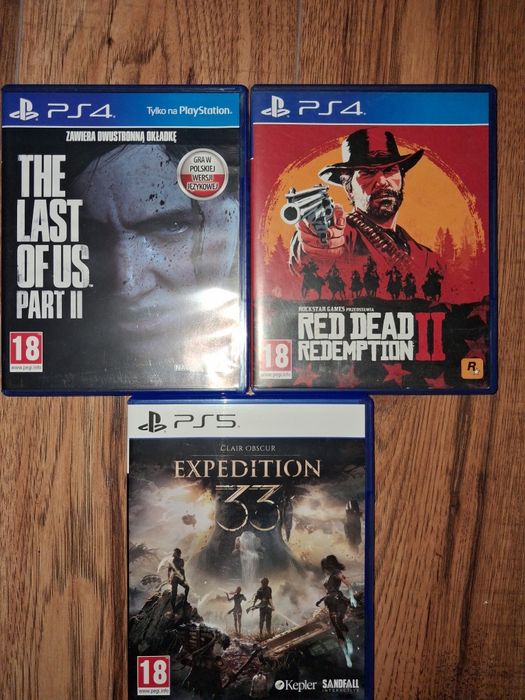 Gry ps4 i ps5 ( rdr2, expedition 33,, the last of us part 2