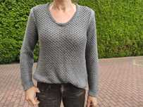 sweterek Massimo Dutti  srebrnawy