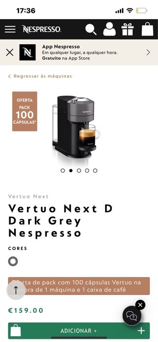 Máquina de Café Nespresso Vertuo – Quase nova!