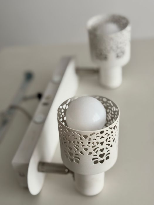 Kinkiet Markslöjd OLAND, biały, 2xE14 – dwa niezależne przyciski!