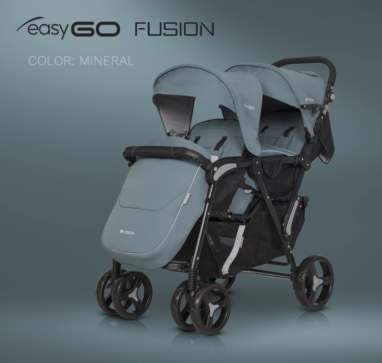 Nowy wózek dla bliźniąt lub rok po roku Easy Go Fusion 2021
