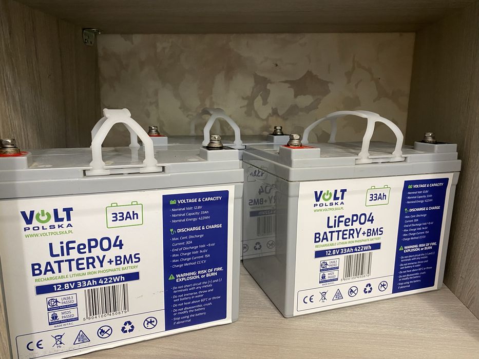 Продам LiFePO4 акумулятори VOLT POLSKA 12.8V 33Ah з BMS