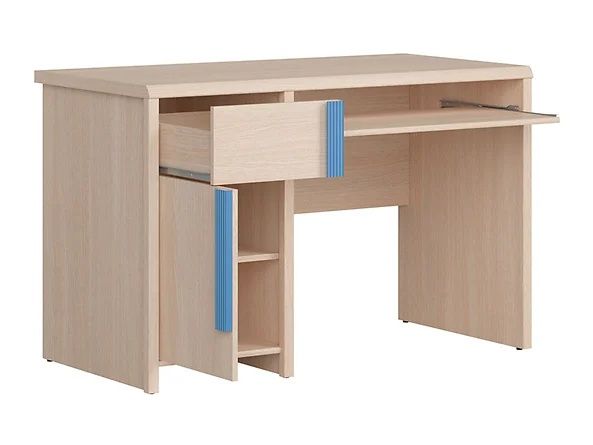 Biurko szkolne CAPS Black Red White wersja różowa