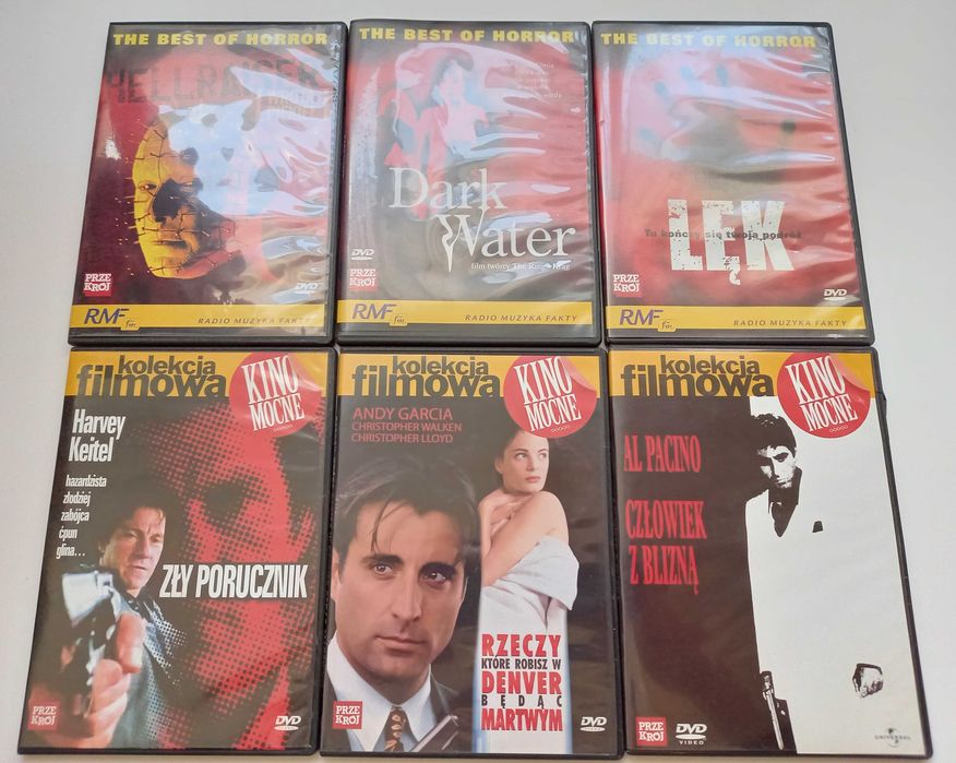 Filmy DVD, horror, kino akcji