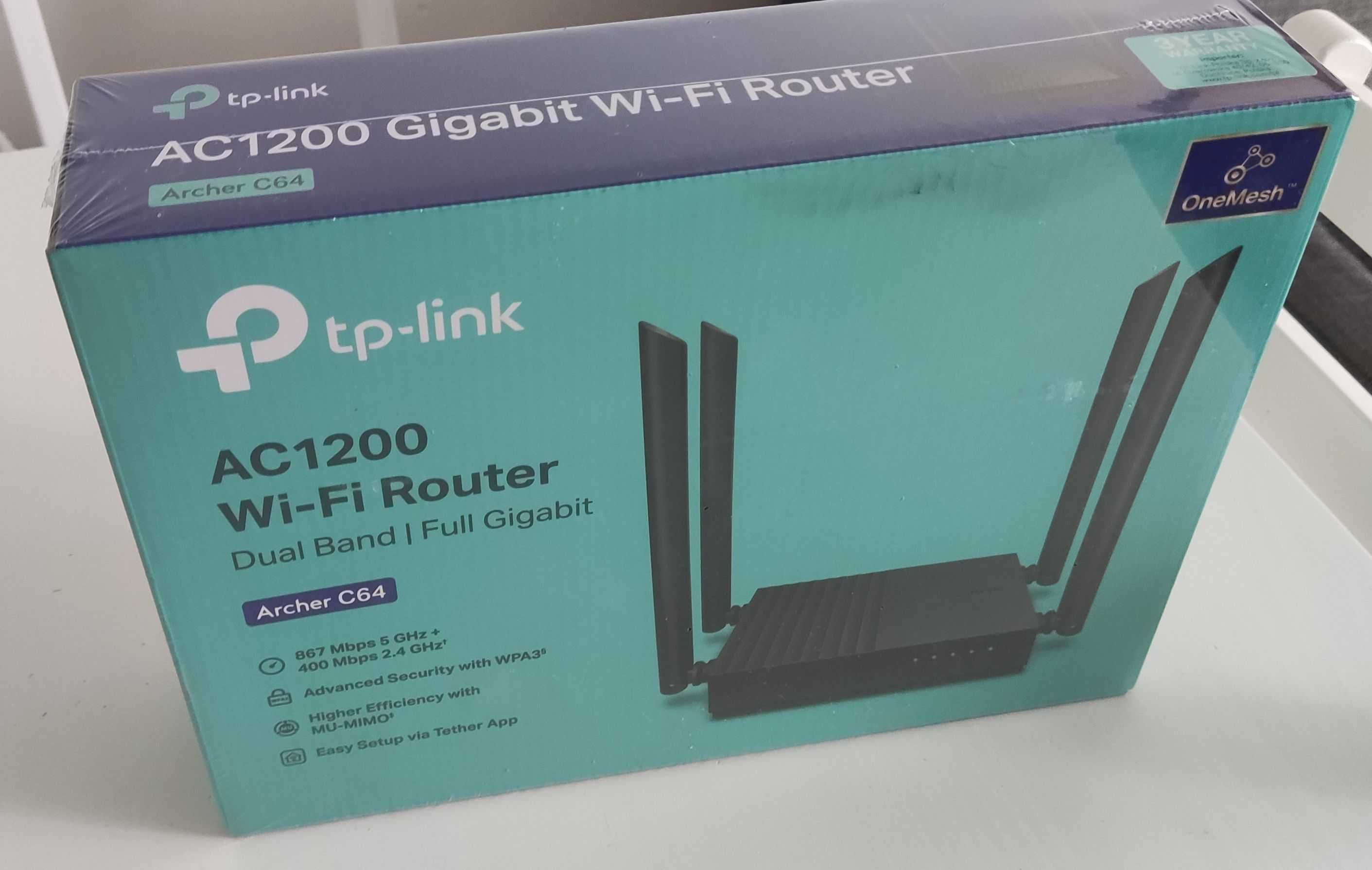 Router Wi-Fi TP-Link Archer C64 AC1200 MU-MIMO nowy GW