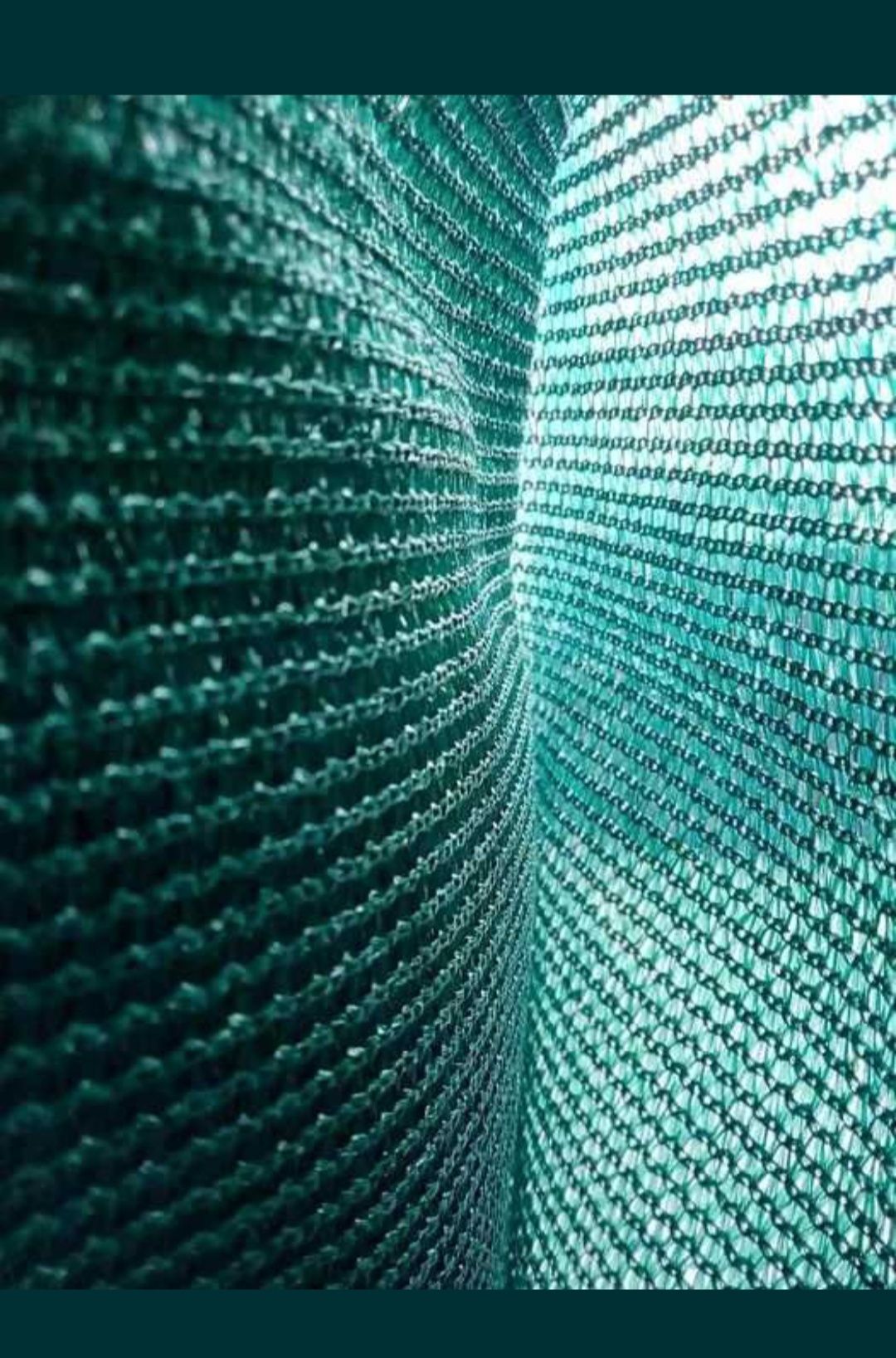 Затеняющая сетка заборная прозрачность 95% зелёная. Рулон 1.5м Х 50м