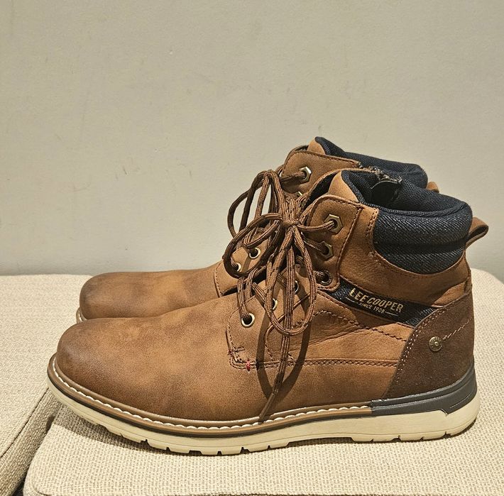 Męskie buty trapery trzewiki Lee Cooper Brązowe rozm.40