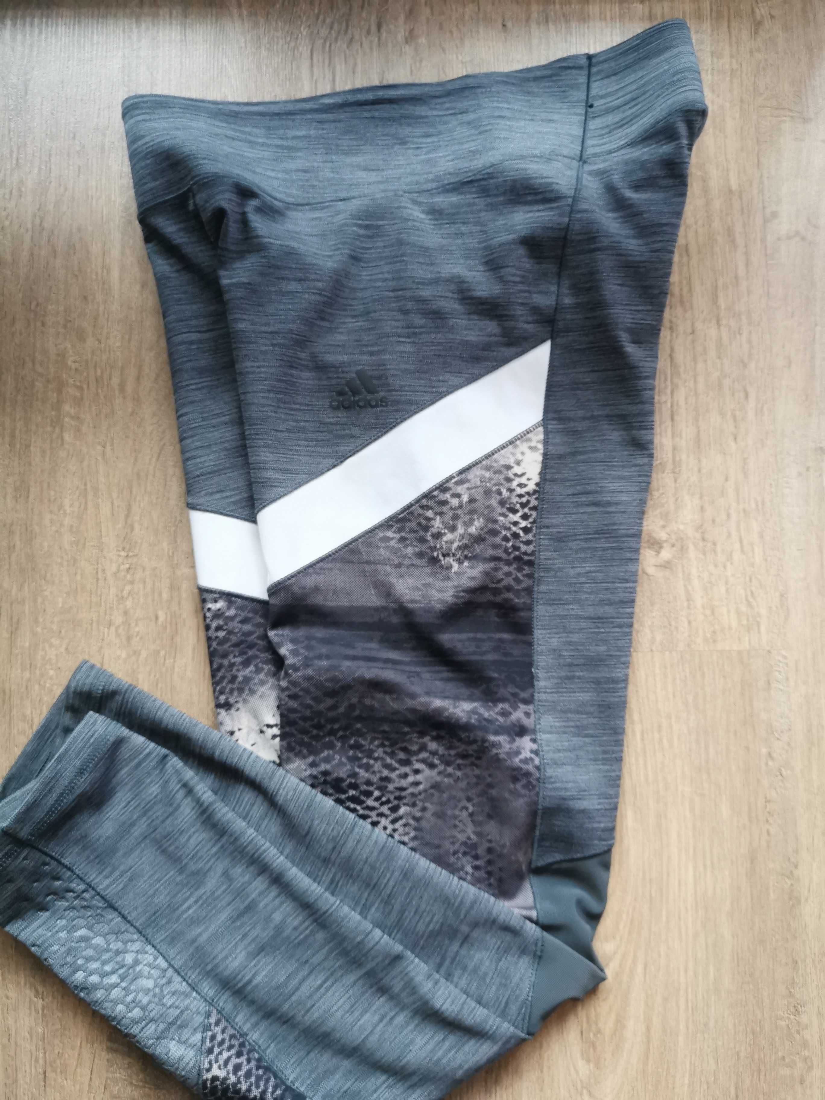 Legginsy sportowe długie spodnie damskie sportowe M 38 Adidas drop