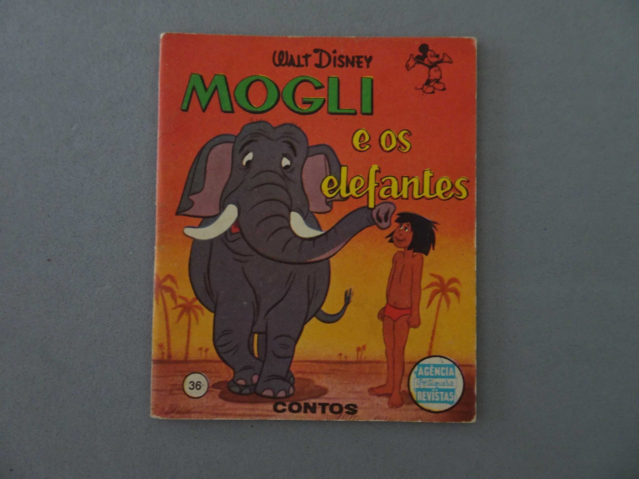 Livro infantil nº 36 Contos mini-livro Mogli e os elefantes APR