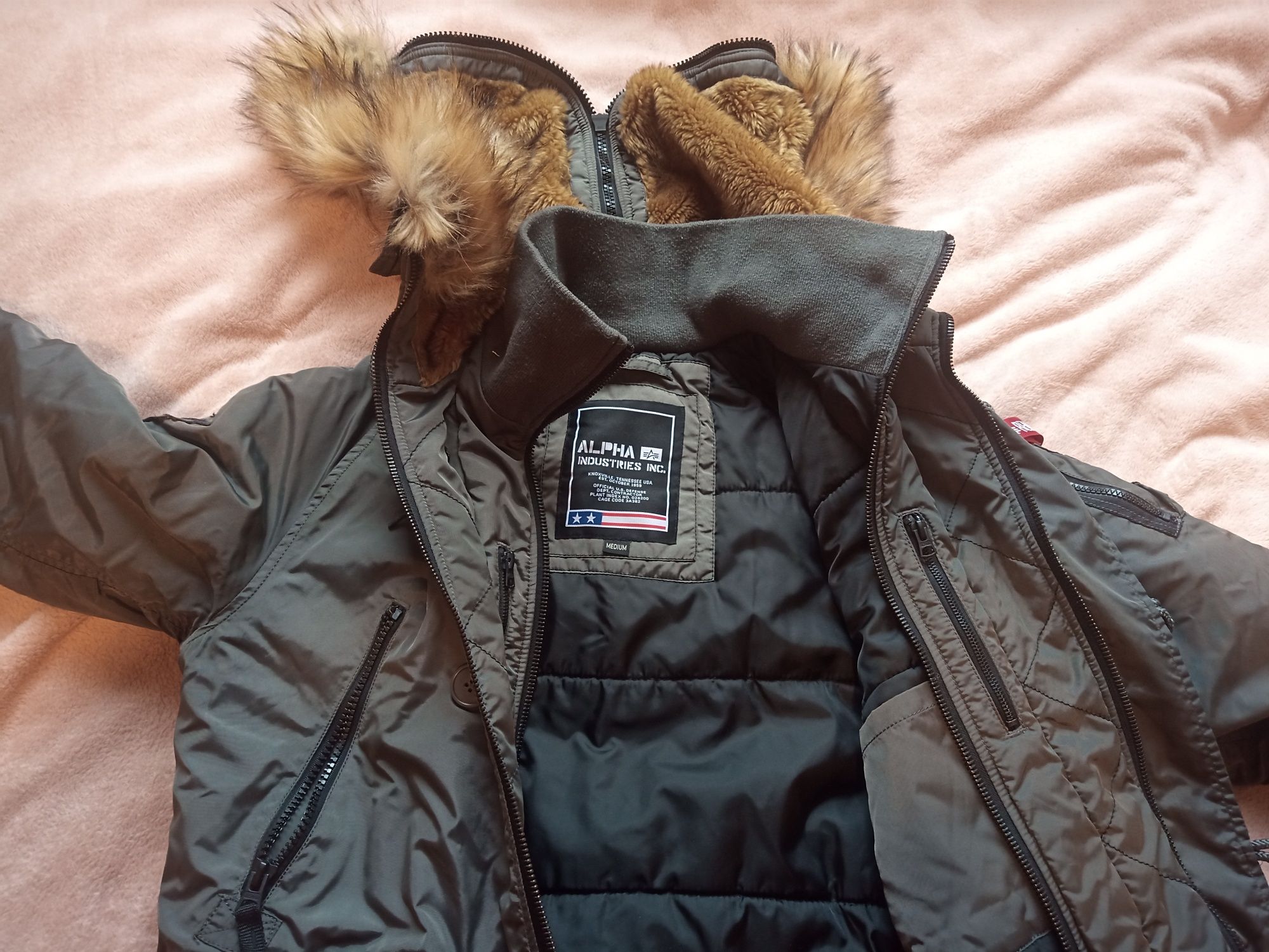 Alpha Industries N-3B Parka popielaty (szary)  size M alaska