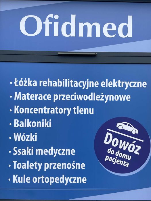 łóżko rehabilitacyjne medyczne koncentrator tlenu