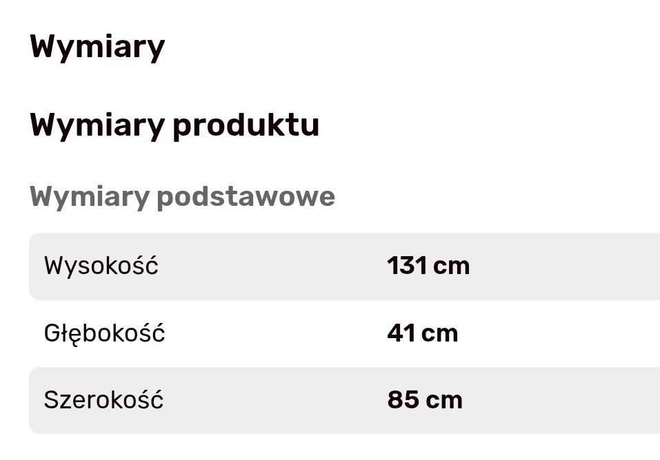 Zestaw Mebli  MIA