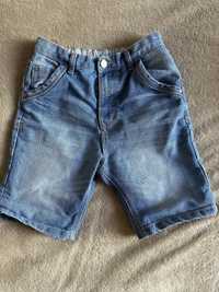 Jeansowe szorty, spodenki r. 8-9 lat
