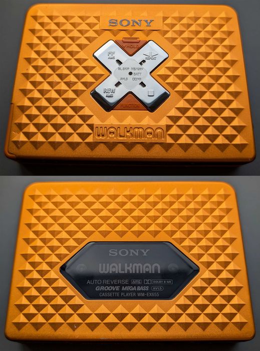 Захоплюючий касетний плеєр Sony Walkman WM-EX 655. Колекція кольорів