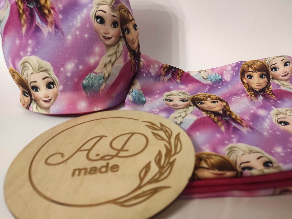 Komplet czapka komin bawełniany kraina lodu Anna Elsa