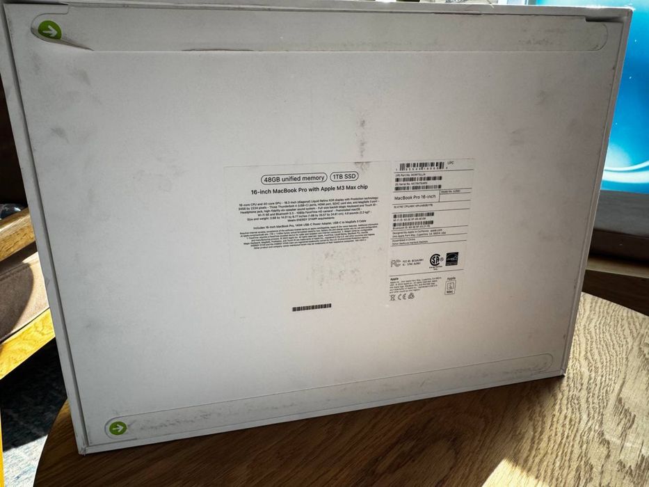 Ноутбук Apple MacBook Pro 16" M3 Max Chip 48GB/1TB/16CPU/40GPU 2023