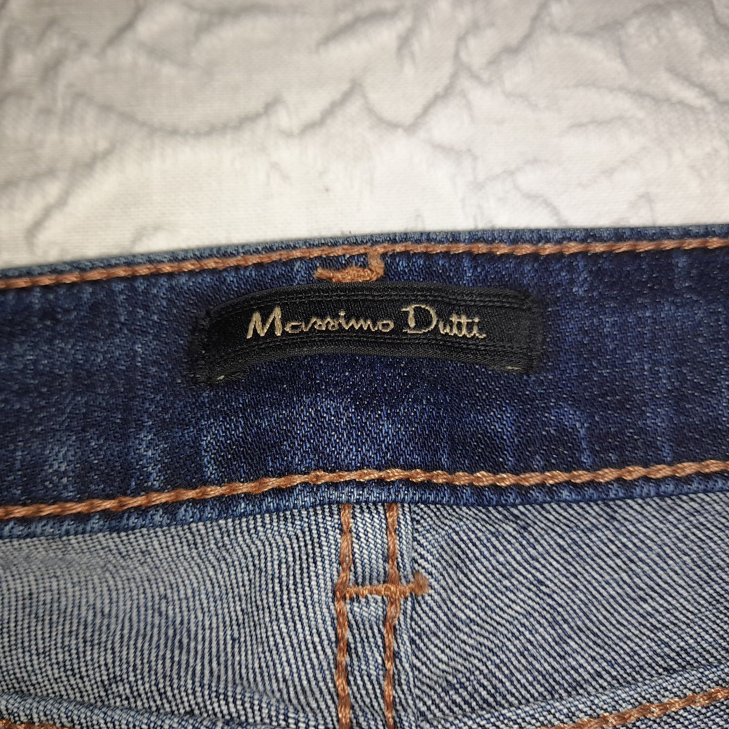 Calça ganga azul escuro Massimo Dutti - como novas