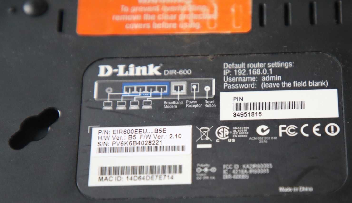 Router D-Link DIR-600 Wireless N 150