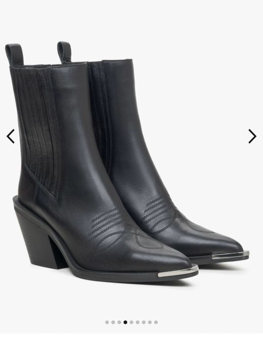 Козаки шкіряні чорні Estro