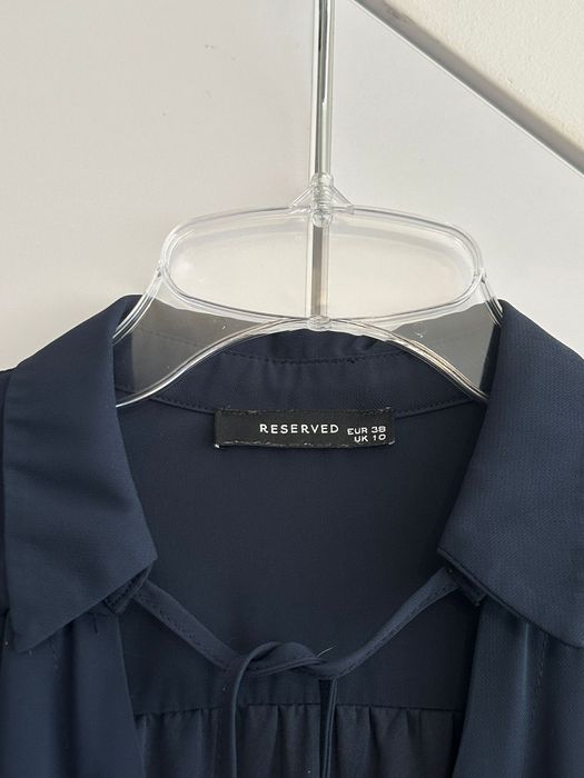 Reserved granatowa sukienka M