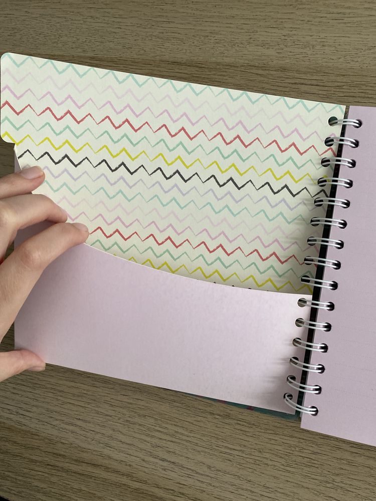 Caderno argolas, lama, novo