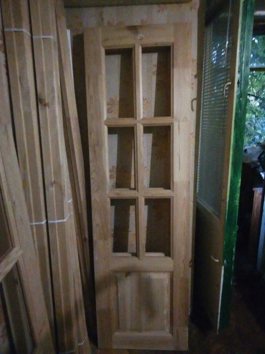 ДВЕРІ міжкімнатні з масива сосни - 200х60 та 200х80 (2шт)