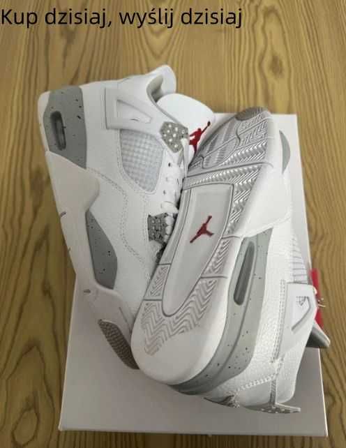 Damskie/Trampki/Męskie/Jordan 4 Retro White Oreo R.44