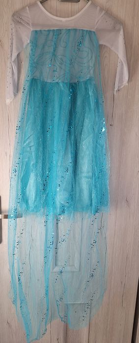 Strój dla dzieci Elza Kraina Lodu 110cm+ akcesoria