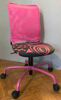 Krzesełko obrotowe, fotelik do biurka TorbjÖrn Kvarnatorp, różowe
