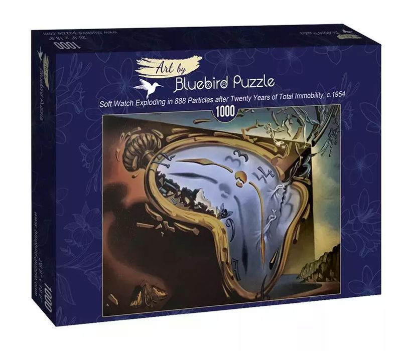 Puzzle 1000 elementów. Salvador Dali, Miękki zegarek, 1954. Bluebird