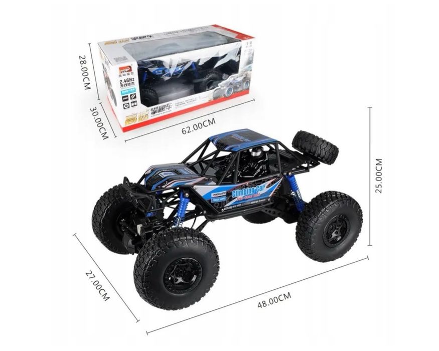 Samochód zdalnie sterowany terenowy ROCK CRAWLER 4x4 – 48 cm!