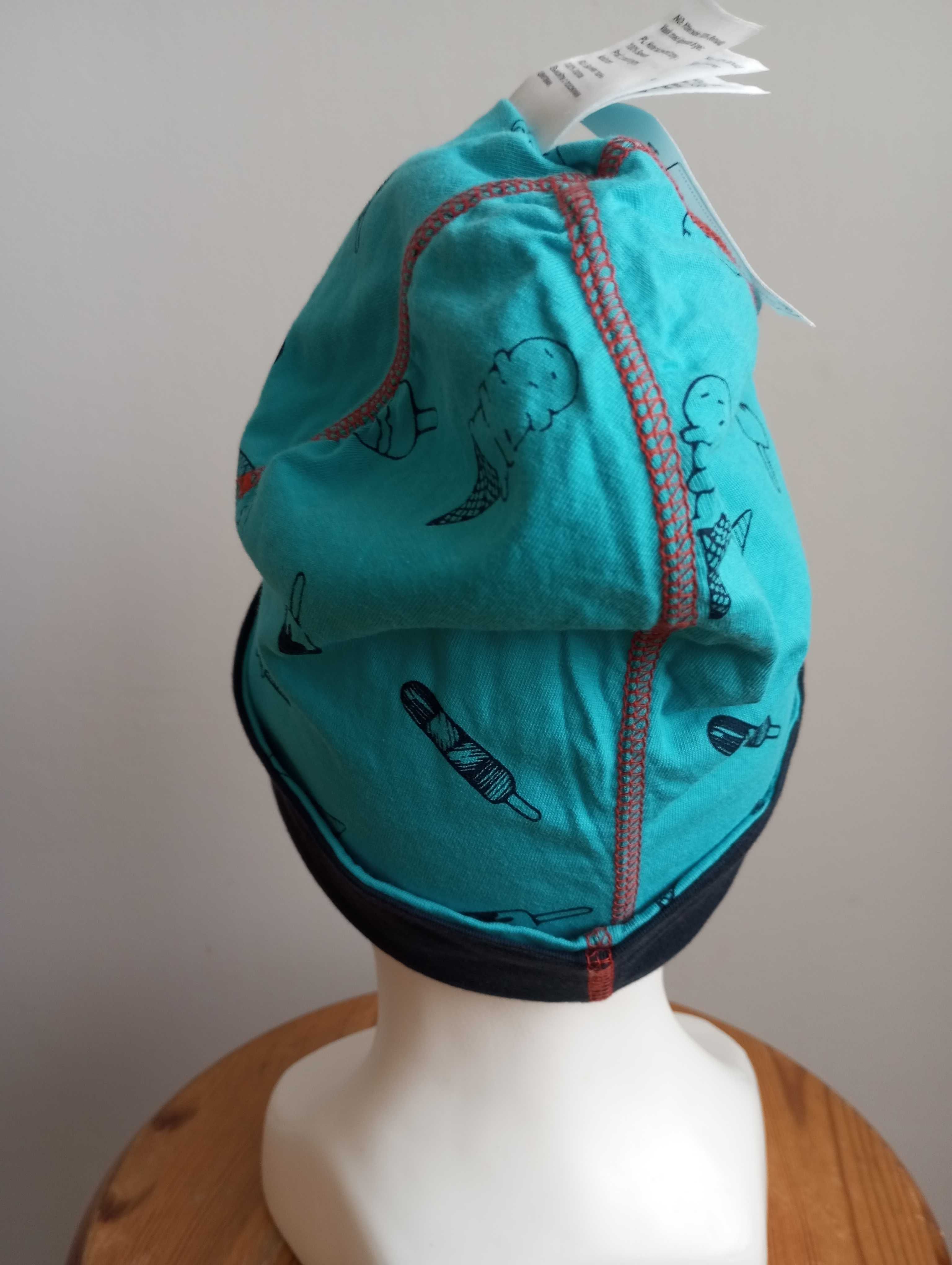 Czapka dwustronna z bawełny Didriksons Beanie rozm.uniwersalny