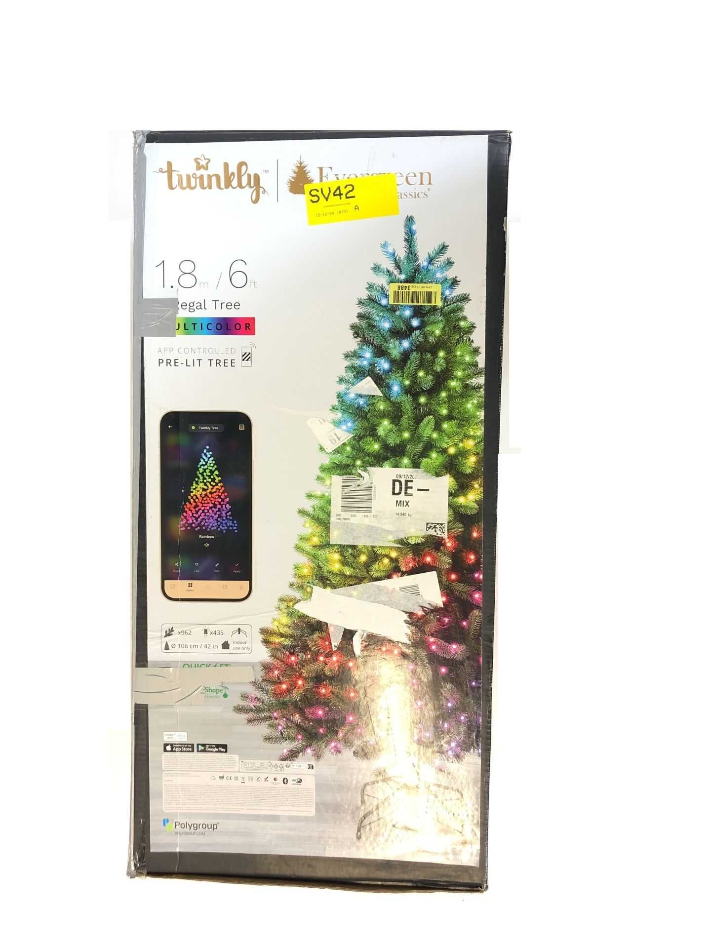 Smart LED Choinka Twinkly 1,8m RGB App Alexa Google Home Zestaw
